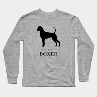 Boxer Black Silhouette Long Sleeve T-Shirt